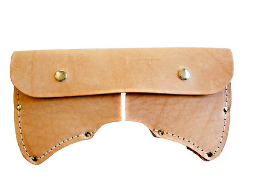 Double bit axe sheath top - double,