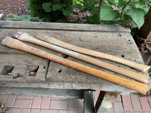 Used axe handles - 3,